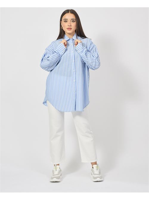 Gaelle Paris Oversized Striped Women's Shirt GAELLE PARIS | GAABW03913BL02